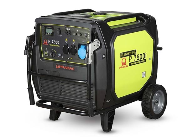 Pramac Petrol P7500i 7kVA Single Phase Electric & Recoil Start Portable Inverter Generator