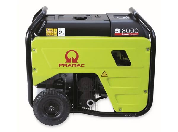 Pramac Petrol S8000 7.2kVA Single Phase Electric & Recoil Start Portable Generator
