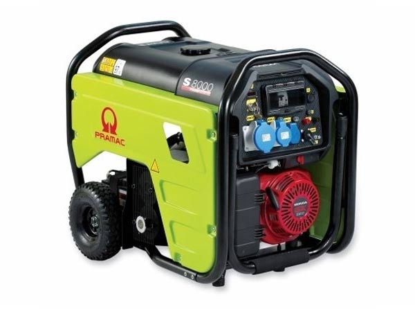 Second image of Pramac Petrol S8000 7.2kVA Single Phase Electric & Recoil Start Portable Generator